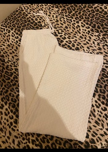 Beyaz Bohem Pantolon - Görsel 2