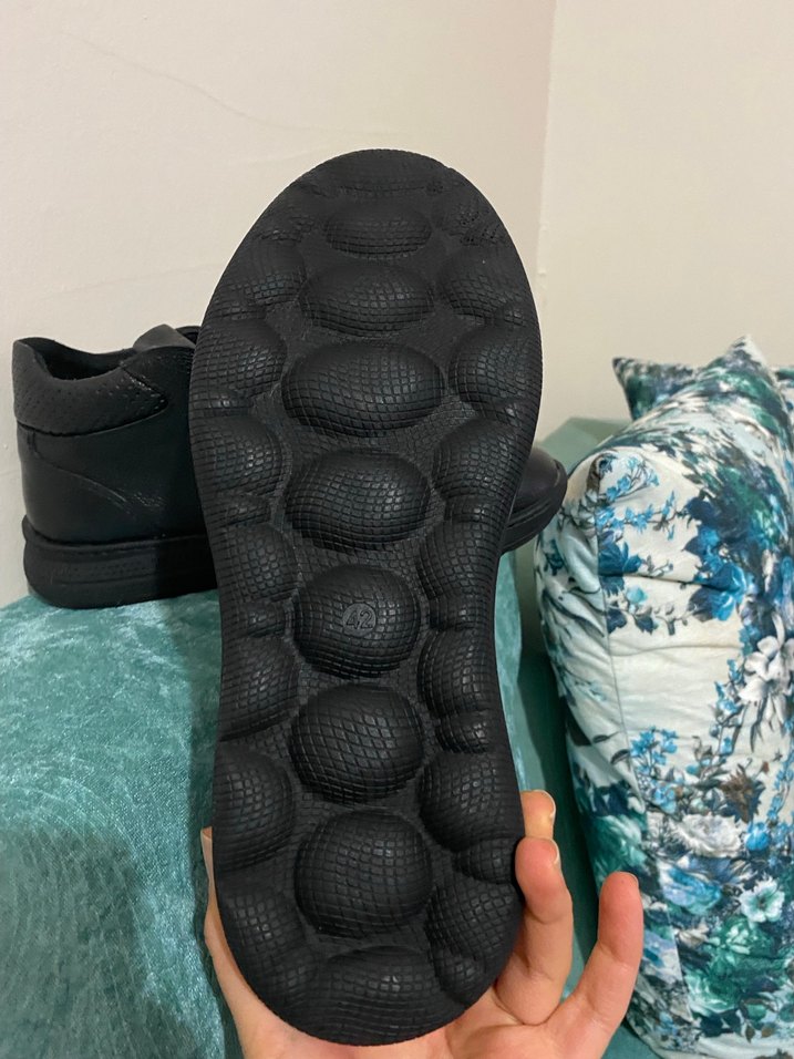 Siyah Bağcıklı Erkek Kauçuk Bot - Görsel 2