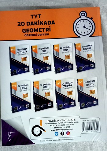 20 Dakikada Geometri Öğrenci Defteri - TYT - Görsel 2