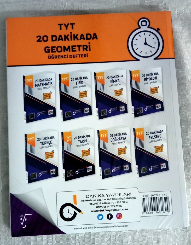 20 Dakikada Geometri Öğrenci Defteri - TYT - Görsel 2