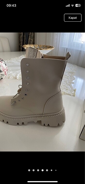 39 Beden Bej renk bot 39 numara