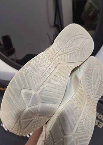 Bej Kadın Dolgu Topuklu Spor Ayakkabı - Görsel 3