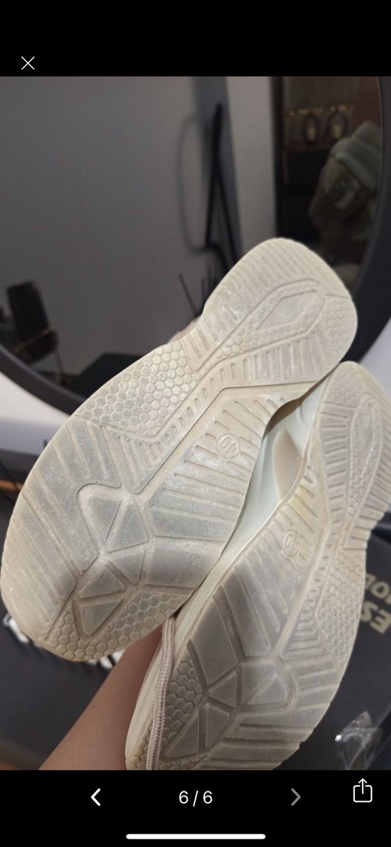 Bej Kadın Dolgu Topuklu Spor Ayakkabı - Görsel 3