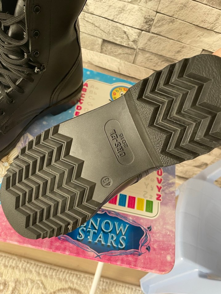 Siyah Bağcıklı Erkek Kauçuk Botlar - Görsel 3