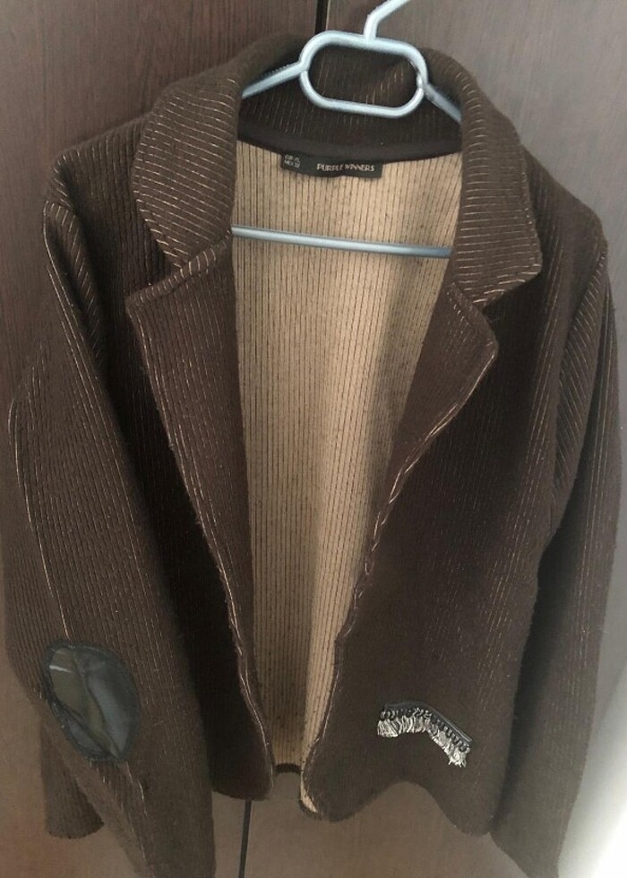 Kahverengi ceket - Görsel 2