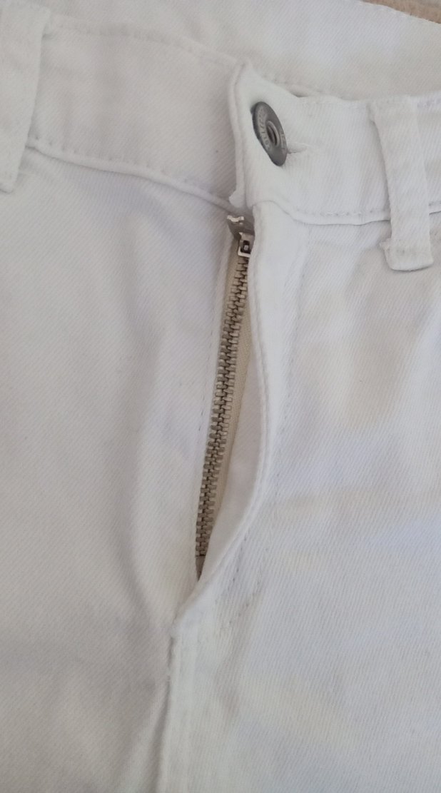 Beyaz Erkek Çocuk Pamuk Pantolon - Görsel 3