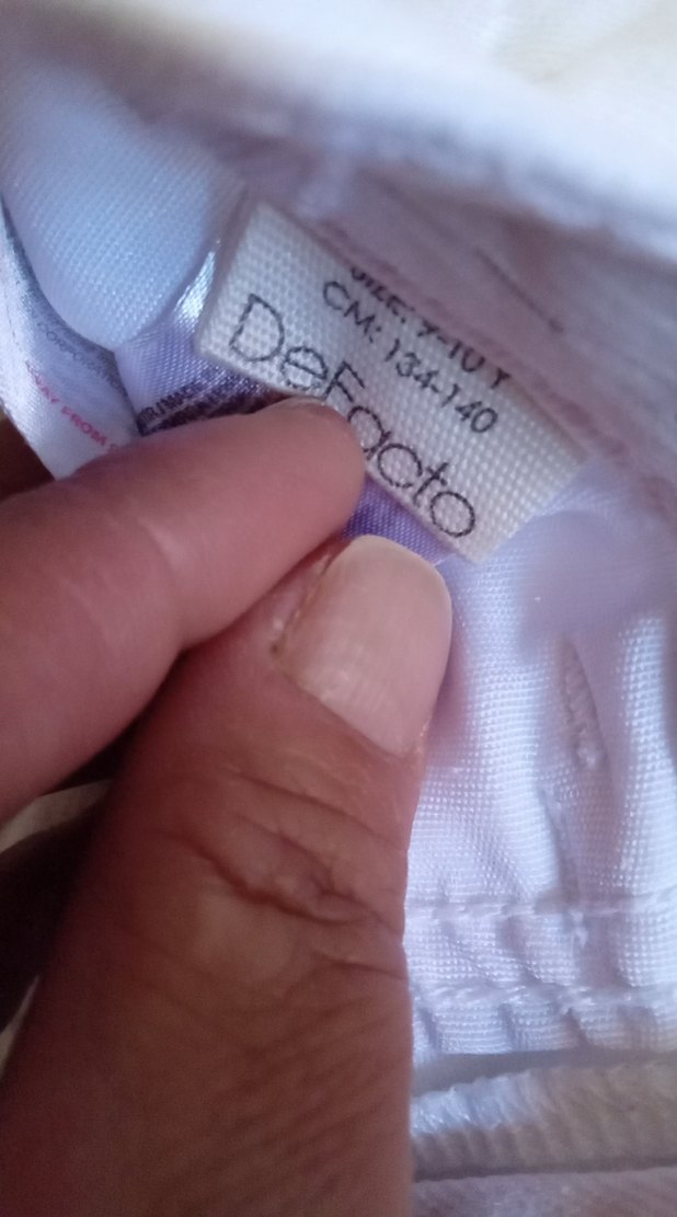 Beyaz Erkek Çocuk Pamuk Pantolon - Görsel 5