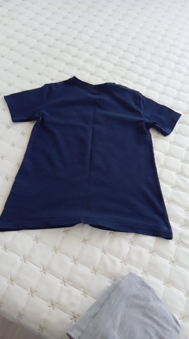 Erkek Çocuk Lacivert Kısa Kollu Tişört - Görsel 5