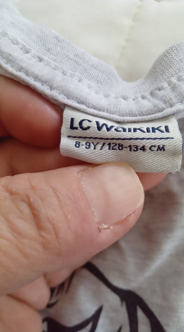 Gri Baskılı Askısız Bol Kesim Tişört - Görsel 5