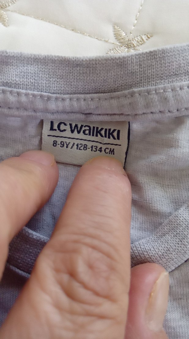 Çocuk Gri Kısa Kollu Tişört - Görsel 3