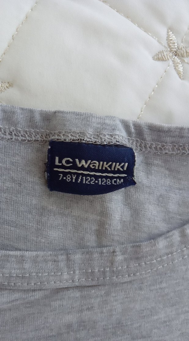 Gri erkek ,kız çocuk tişört - Görsel 2