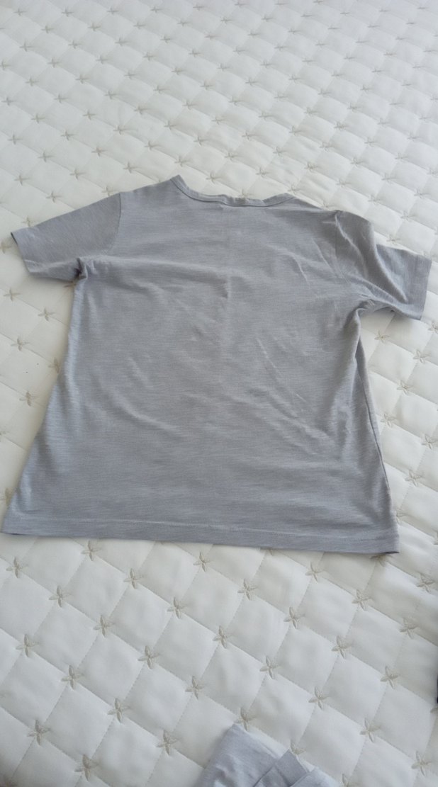 Gri erkek ,kız çocuk tişört - Görsel 3