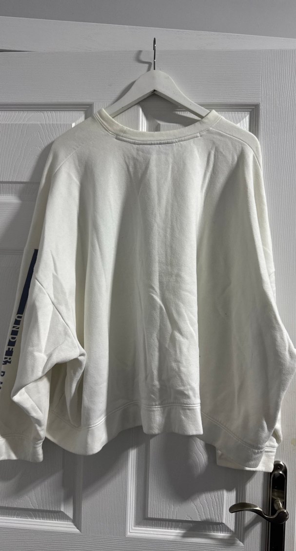 UNDER ARMOUR Beyaz Oversize Kadın Sweatshirt - Görsel 4