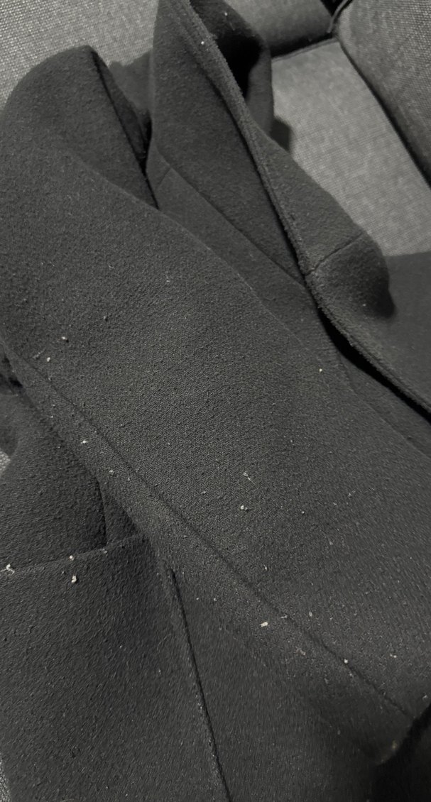 MANGO Siyah Çift Düğmeli Uzun Kaban - Görsel 5