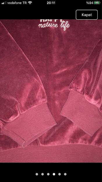 7 Yaş Beden bordo Renk LC Waikiki Polar Sweatshirt 7/8 Yaş