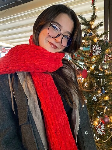 Beden yün yılbaşı atkısı