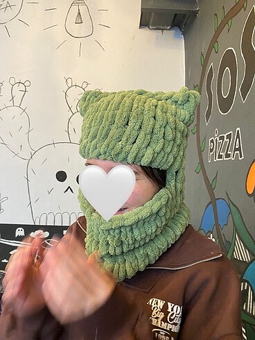 Puffy Pie yün balaclava