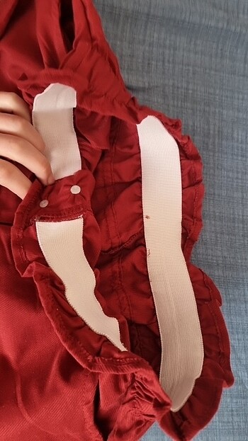 xl Beden bordo Renk Esnek bel