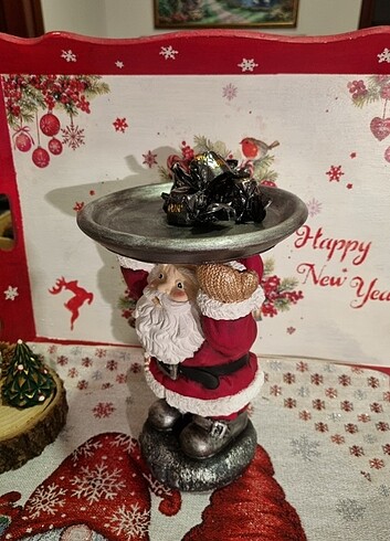 Yılbaşı noel baba tabak