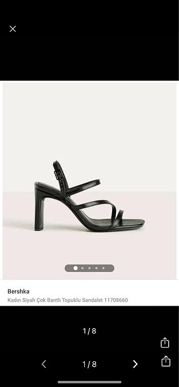 Bershka topuklu sandalet