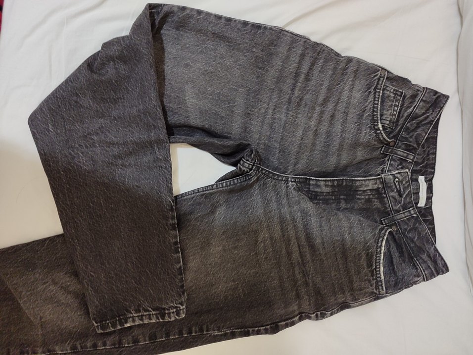 Haihola Siyah Koyu Gri Mom Jean - Görsel 3