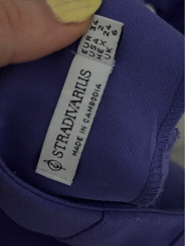 s Beden mor Renk Stradivarius blazer takım
