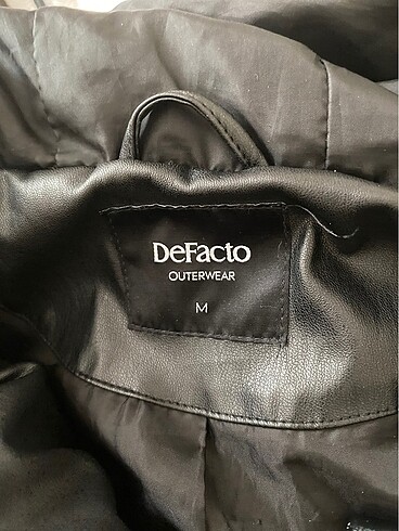m Beden siyah Renk Defacto mont