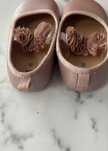 Bej Kız Çocuk Fırfırlı Babet Ayakkabı - Görsel 2