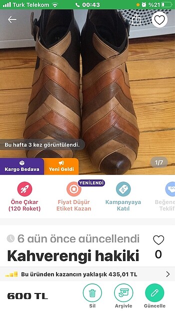 Kadın deri bot