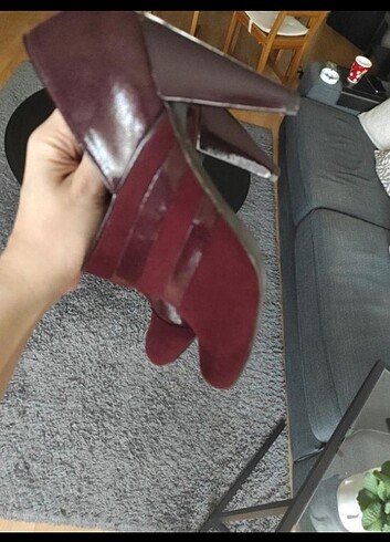 39 Beden bordo Renk Marks&Spencer Bootie