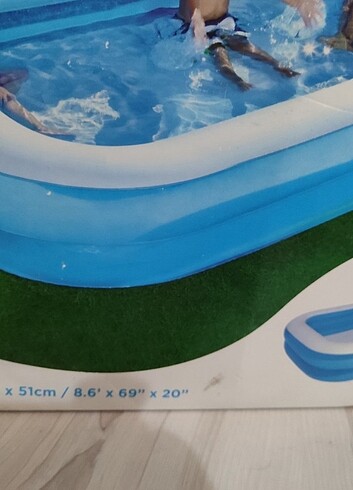  Beden Bestway Mega Boy Şişme Havuzu + Havuz Örtüsü