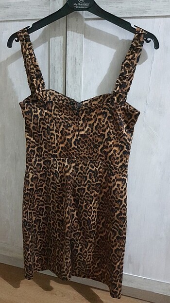 Zara Zara Elbise Leopar