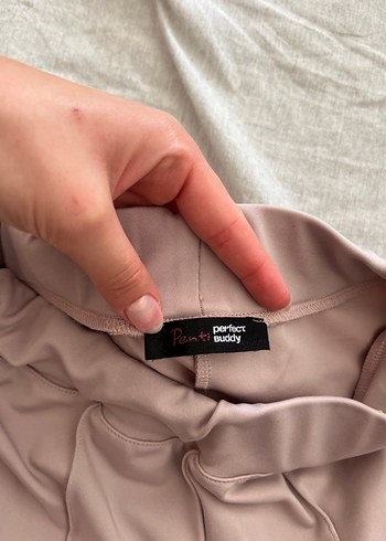 s Beden Penti Pembe Flare Pantolon Yırtmaçlı