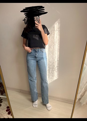 Trendyolmilla Koyu Mavi Jean