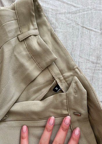 Trendyol & Milla Trendyolmilla Vizon Rahat Kesim Kumaş Pantolon