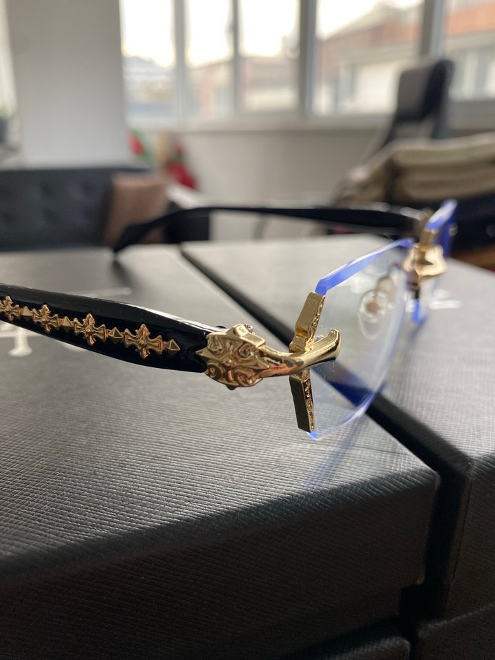 Chrome hearts gözlük - Görsel 3