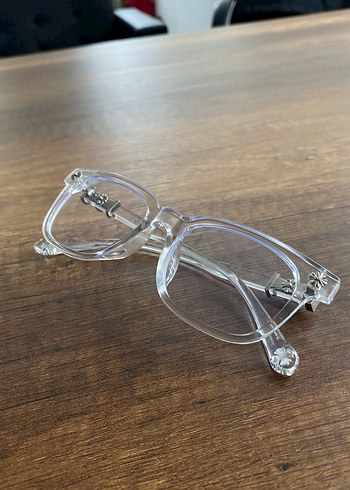 Chrome hearts şeffaf gözlük - Görsel 6