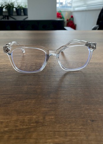 Chrome hearts şeffaf gözlük - Görsel 2