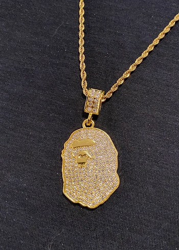 Bape gold chain kolye