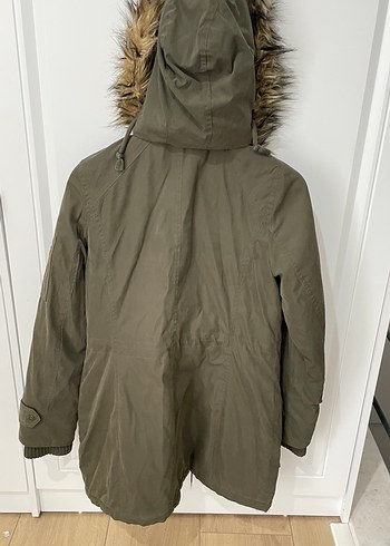 Kürk Detaylı Haki Ralph Lauren Palto - Görsel 9