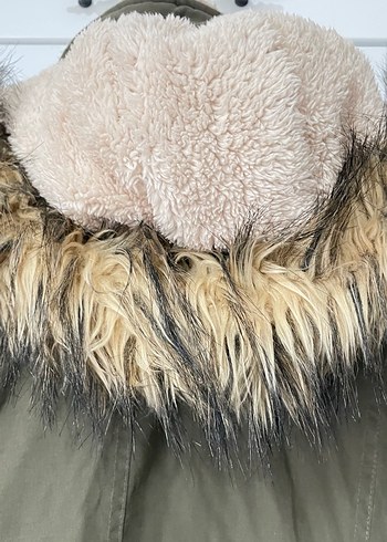 Kürk Detaylı Haki Ralph Lauren Palto - Görsel 8