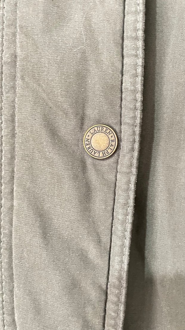 Kürk Detaylı Haki Ralph Lauren Palto - Görsel 2