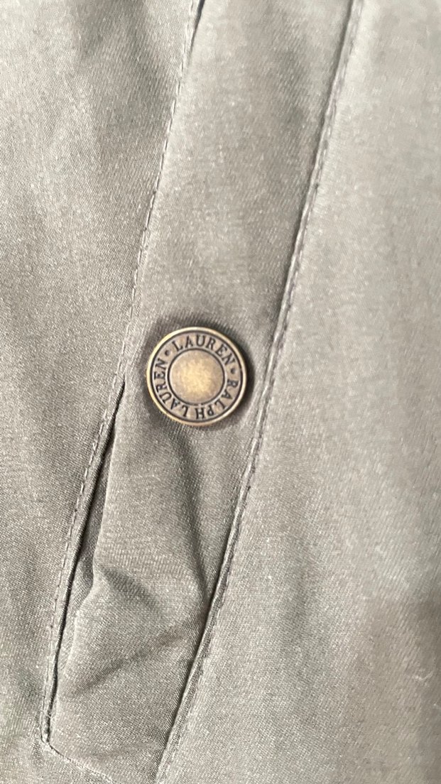 Kürk Detaylı Haki Ralph Lauren Palto - Görsel 3