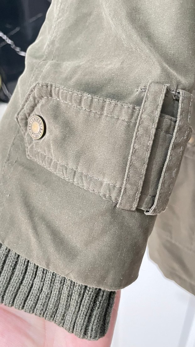 Kürk Detaylı Haki Ralph Lauren Palto - Görsel 4