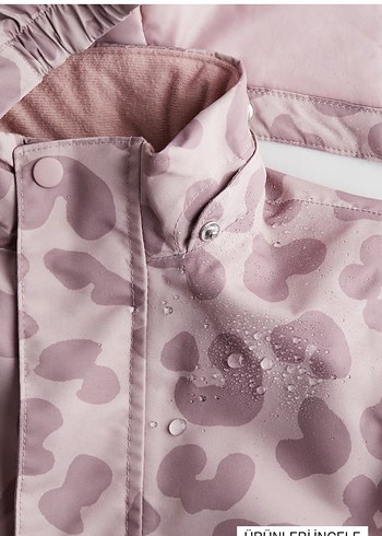 Leopar Desenli Kürklü Pembe Bebek Tulumu - Görsel 5