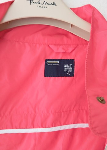 Kırmızı Midi Boylu Fermuarlı Kadın Ceket - Görsel 8