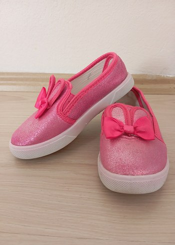 Fiyonklu Pembe Kız Çocuk Spor Ayakkabı - Görsel 5