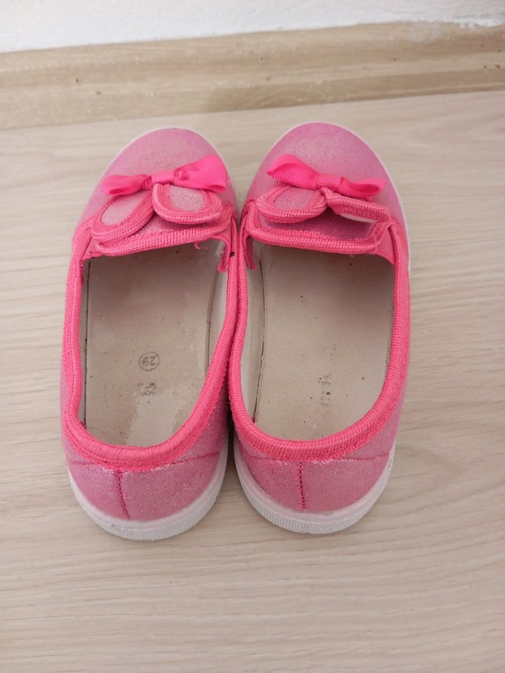 Fiyonklu Pembe Kız Çocuk Spor Ayakkabı - Görsel 3