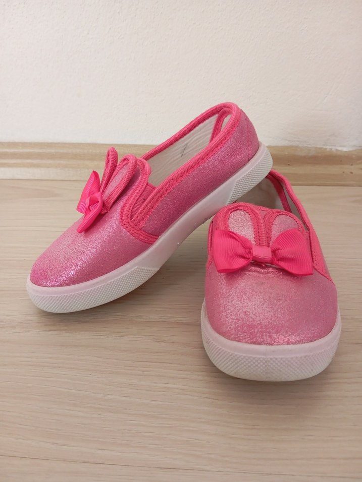 Fiyonklu Pembe Kız Çocuk Spor Ayakkabı - Görsel 5