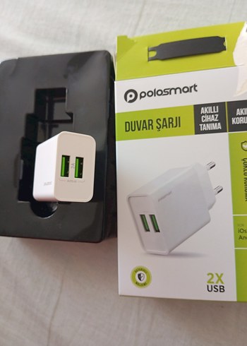 Polosmart Beyaz 2 USB Duvar Şarjı - Görsel 4
